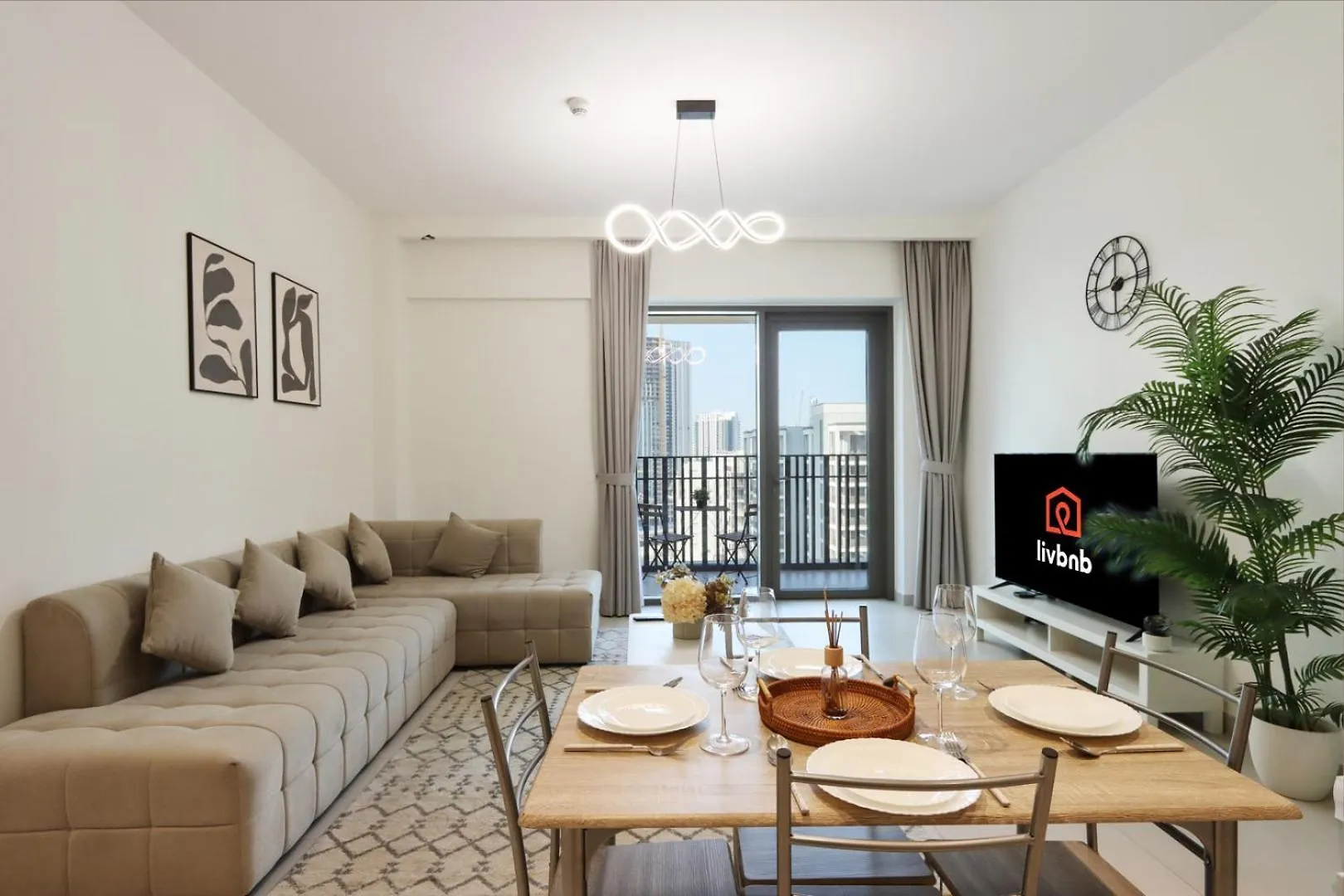 Livbnb-Plush Summer 2Br Unit At Creek Beach Dubai Apartment